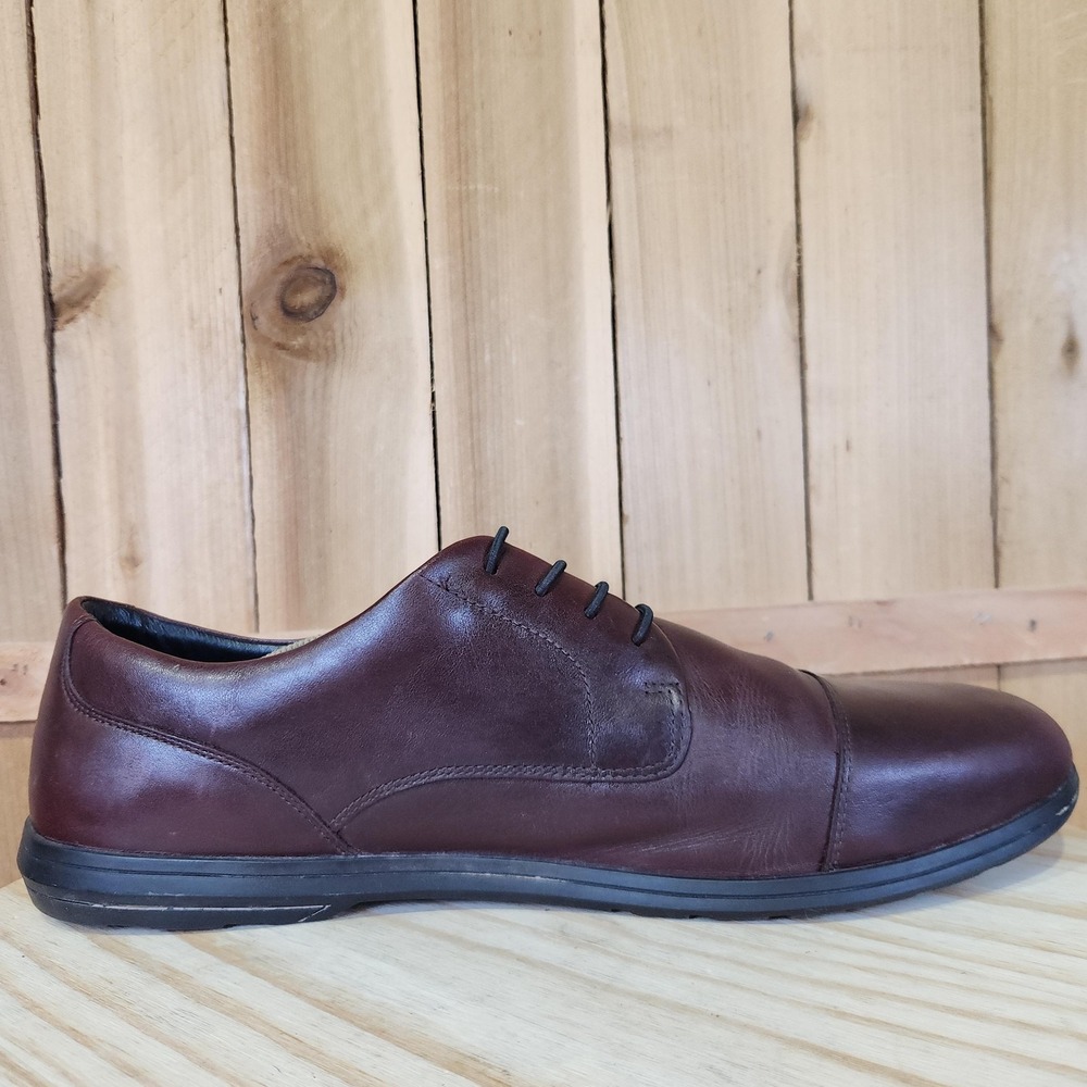 Birchbury Brenston Shoes Mens 13 Brown Leather Barefoot Cap Toe Dress Comfort - Picture 5 of 10